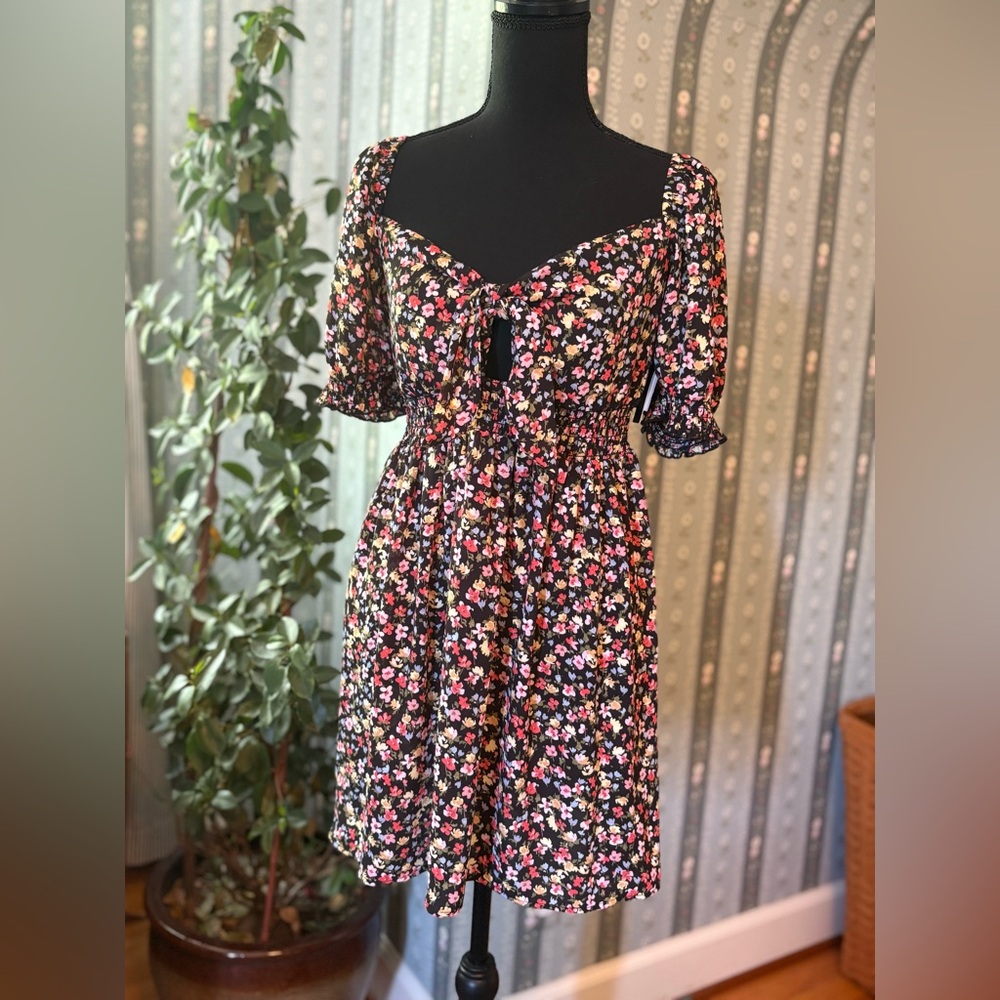 Speechless Floral Puff Sleeve Sundress